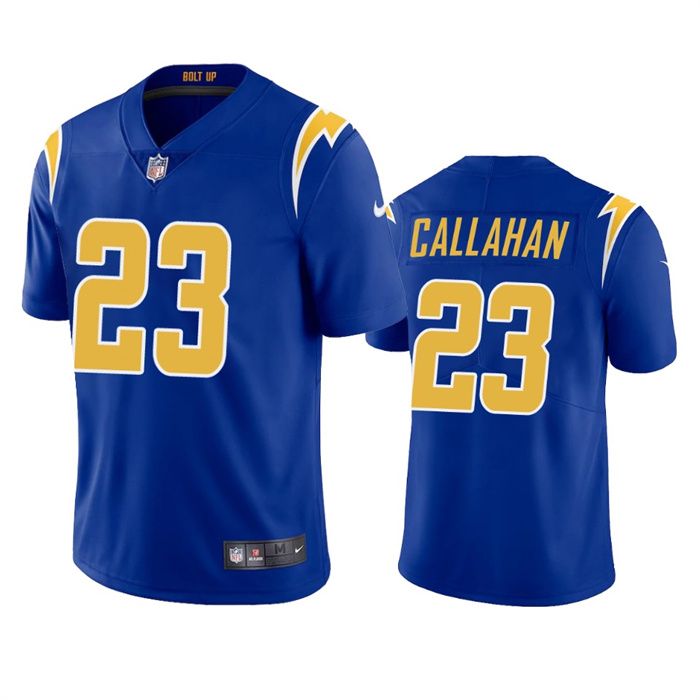 Men's Los Angeles Chargers #23 Bryce Callahan Royal Vapor Untouchable Limited Stitched Jersey